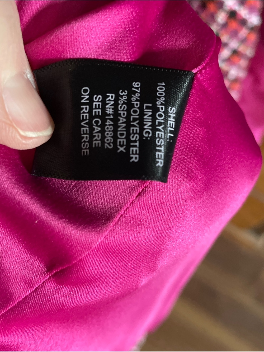 torrid Fuchsia Tweed-Accent Coat - Picture 6 of 10